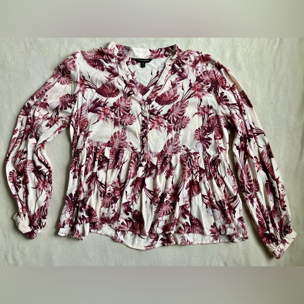 Banana Republic Women’s Floral Blouse Size M